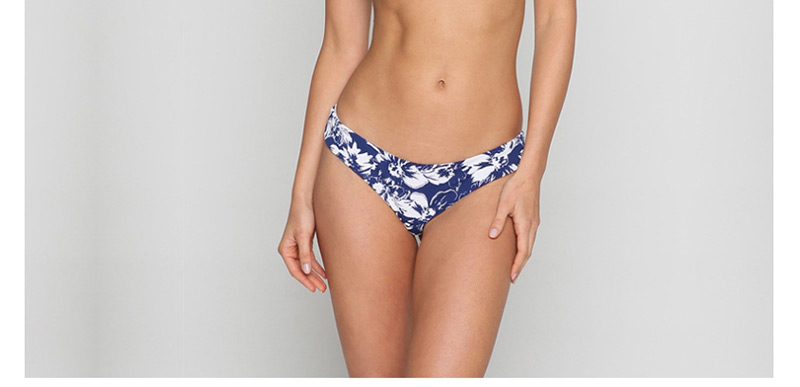 Sexy Blue Hollow Out Design Off Shoulder Swimwear,Bikini Sets