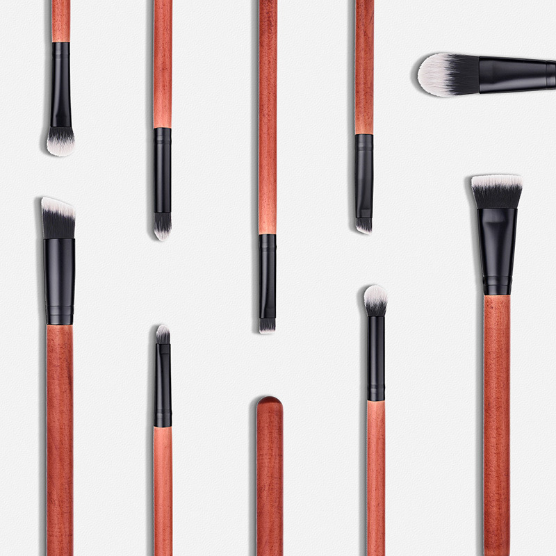 Fashion Orange Round Shape Decorated Makeup Brush(9 Pcs),Beauty tools