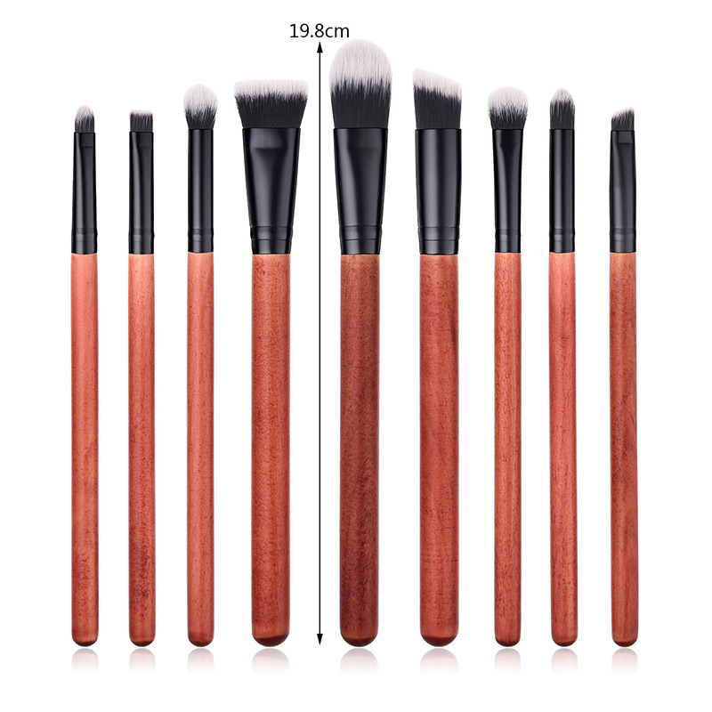 Fashion Orange Round Shape Decorated Makeup Brush(9 Pcs),Beauty tools