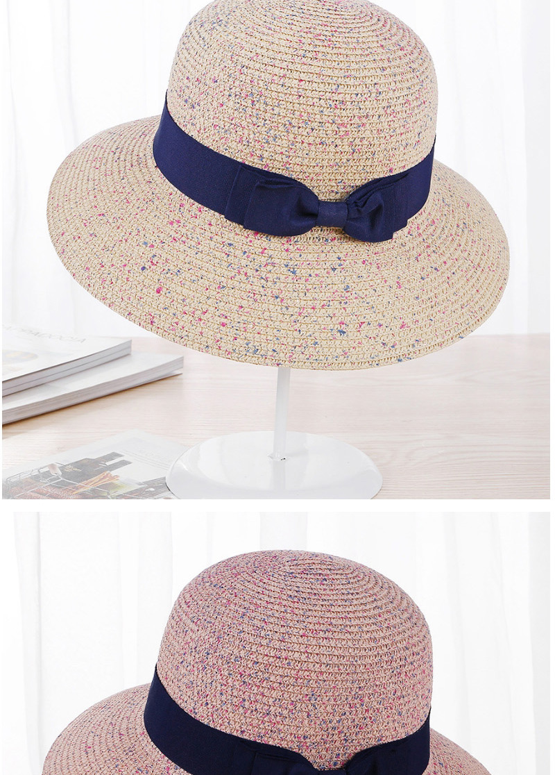 Fashion Light Pink Bowknot Shape Decorated Hat,Sun Hats