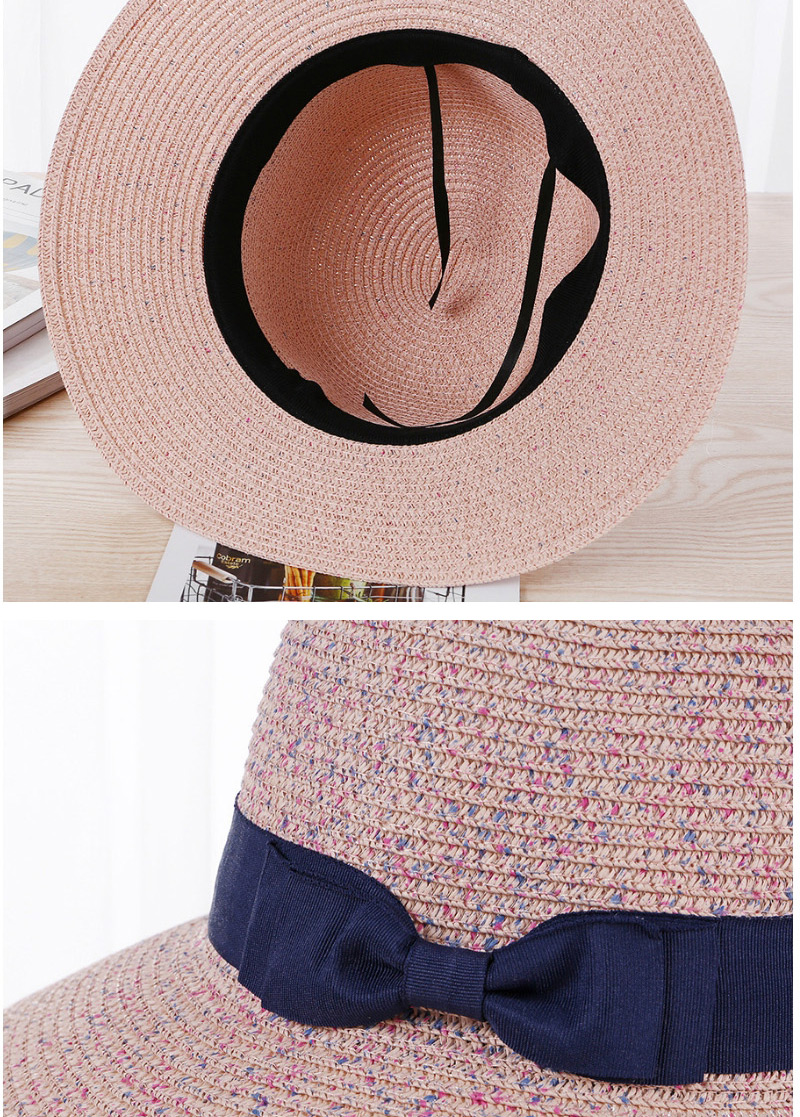 Fashion Light Pink Bowknot Shape Decorated Hat,Sun Hats
