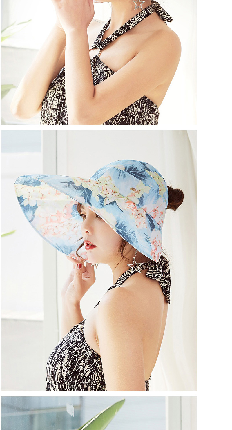 Fashion Gray Flower Pattern Decorated Hat,Sun Hats
