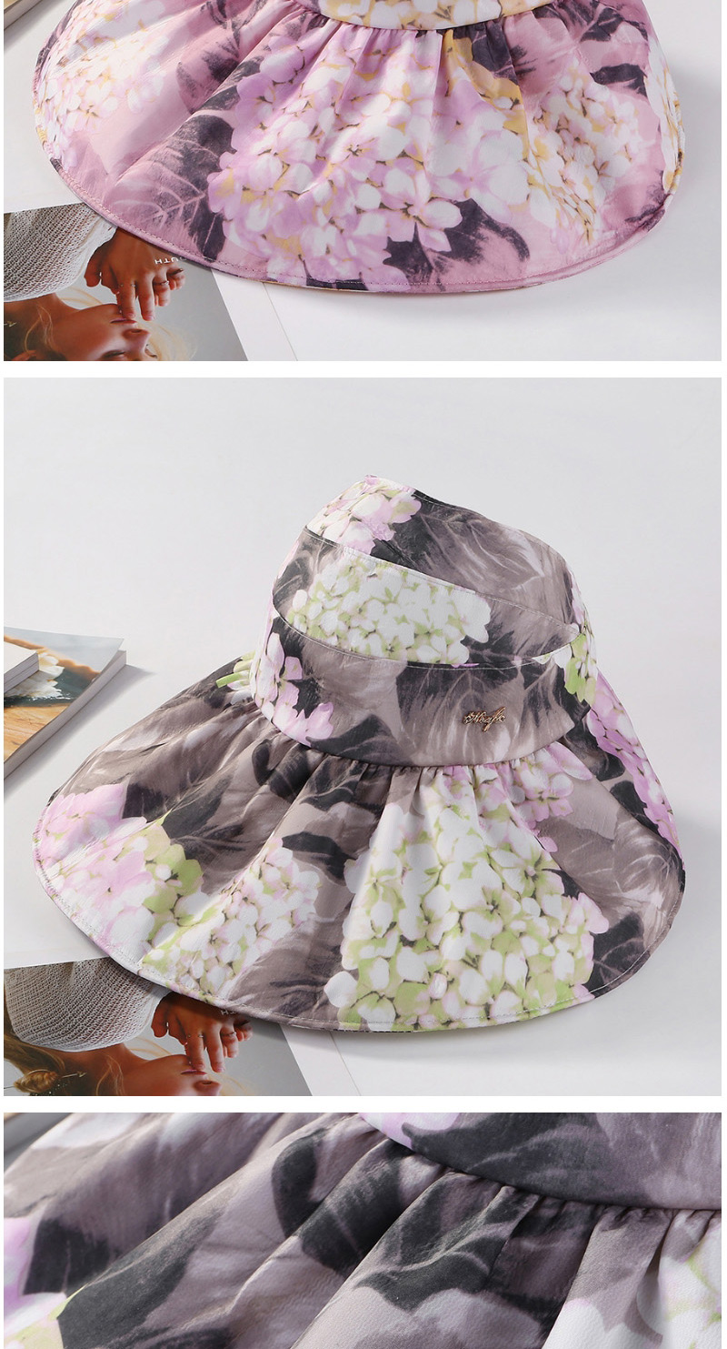 Fashion Beige Flower Pattern Decorated Hat,Sun Hats