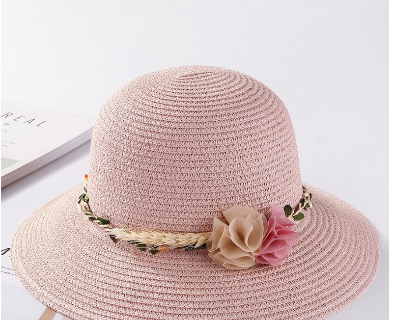 Fashion Navy Flower Shape Decorated Hat,Sun Hats