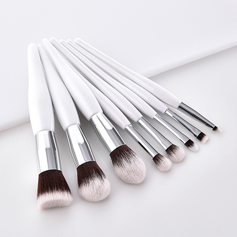 Fashion White Round Shape Decorated Makeup Brush,Beauty tools