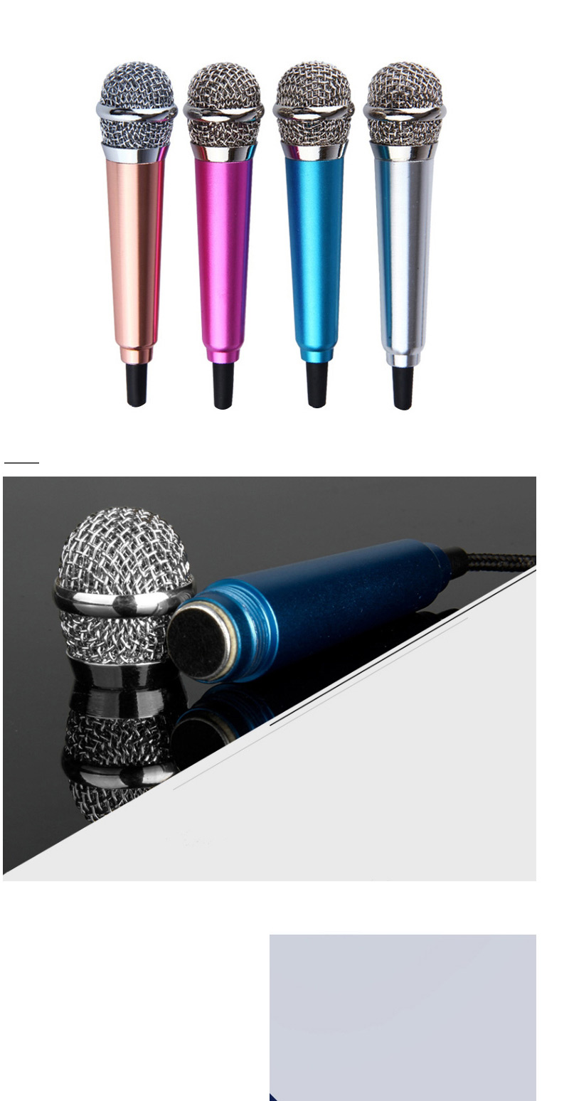 Fashion Silver Color+pink Color-matching Decorated Microphone(apply To Andrews&iphone),Household goods