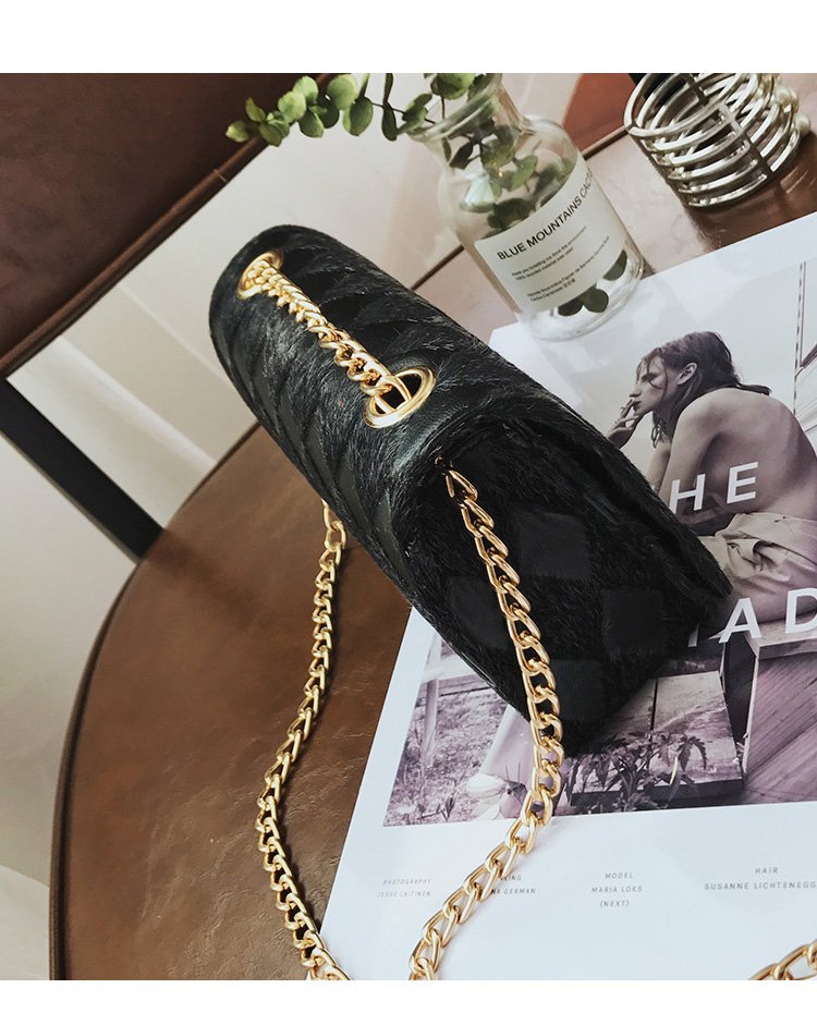 Fashion Black Pure Color Decorated Bag,Messenger bags