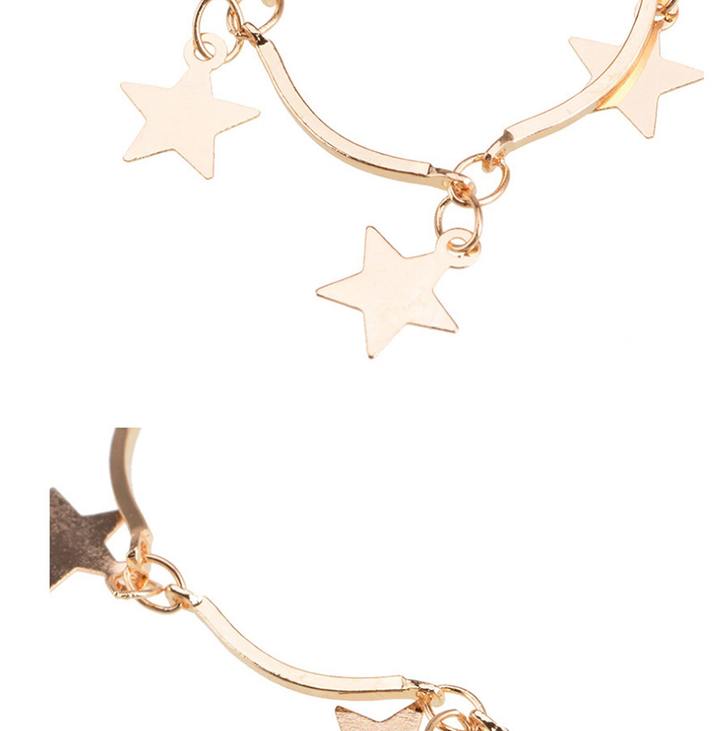Fashion Gold Color Star Shape Design Pure Color Necklace,Pendants
