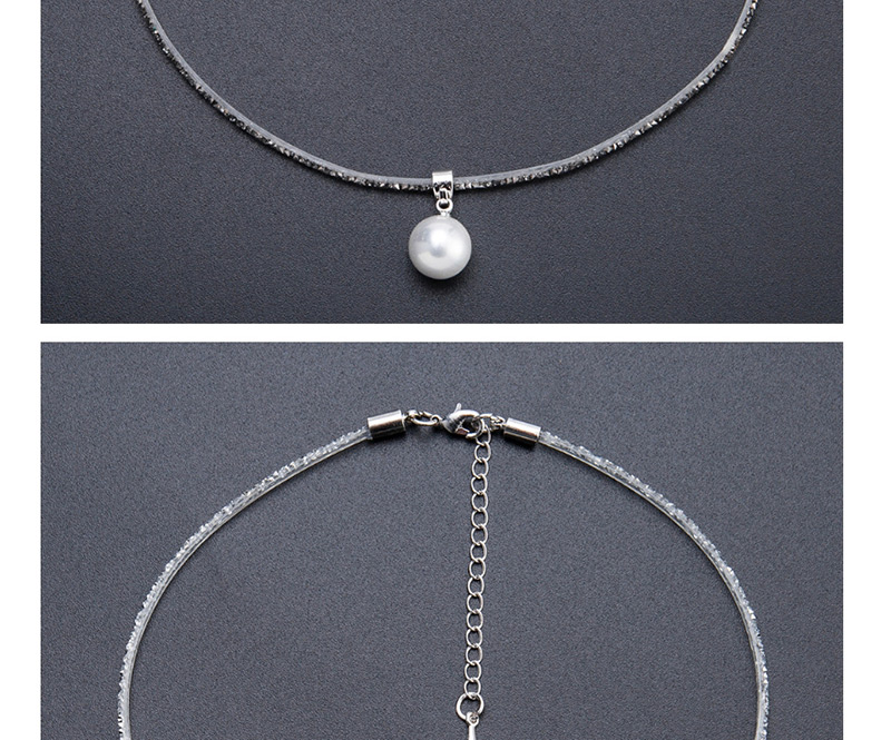 Fashion Silver Color Pure Color Decorated Simple Necklace,Pendants