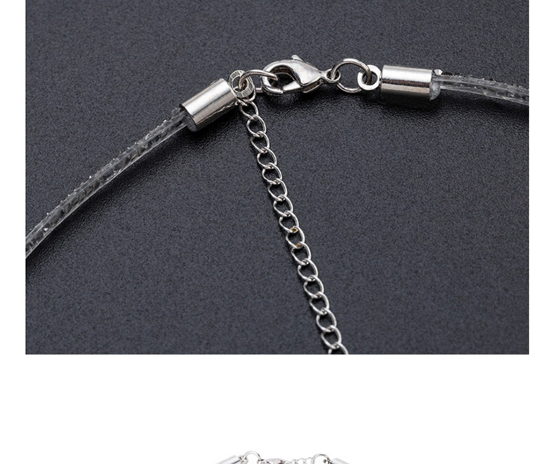 Fashion Silver Color Pure Color Decorated Simple Necklace,Pendants