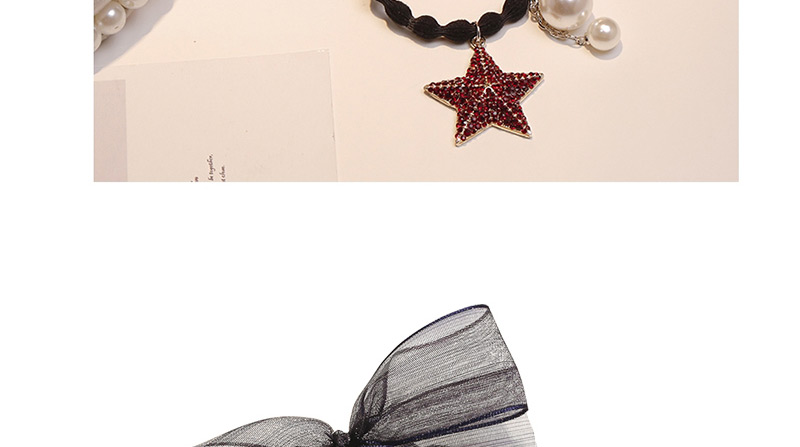Fashion Black Star Shape Decorated Hairband,Hair Ring