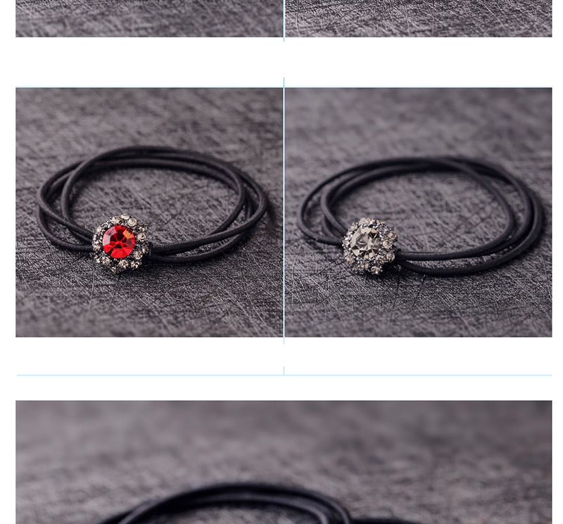 Fashion Red Round Shape Decorated Hairband,Hair Ring