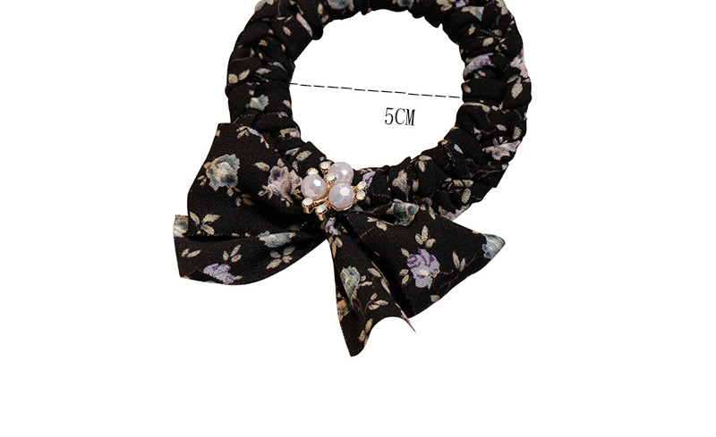 Fashion Navy Flower Pattern Decorated Hairband,Hair Ring