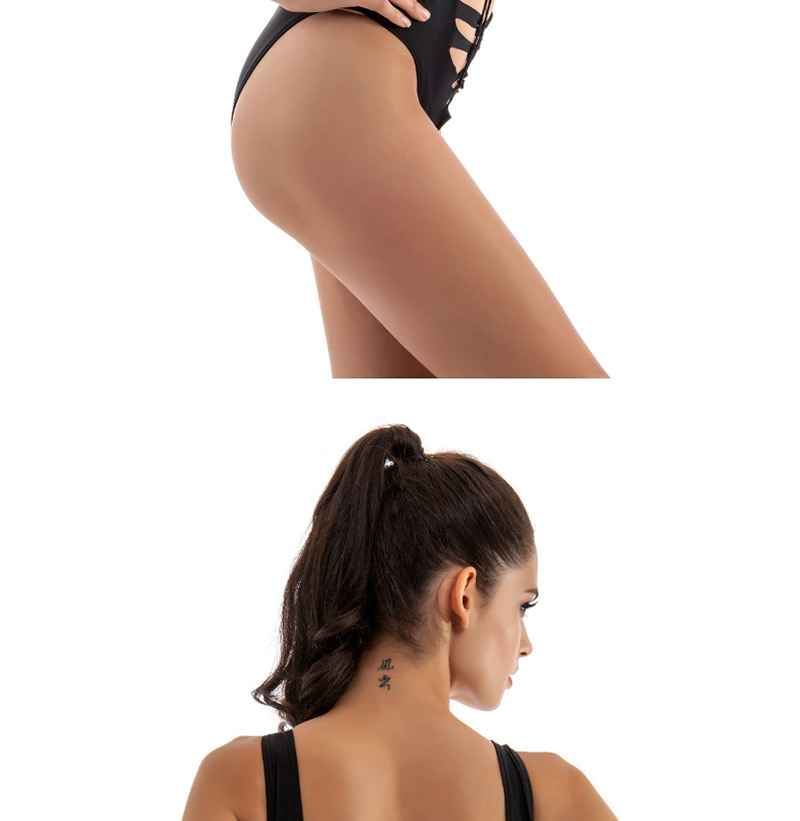 Sexy Black Hollow Out Design One-piece Swimwear,One Pieces