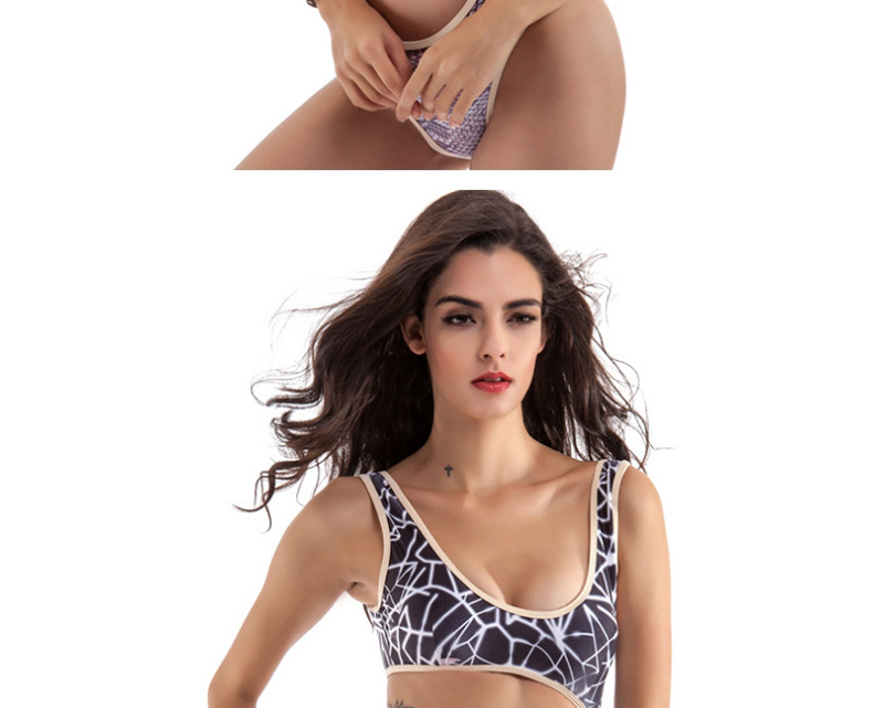 Sexy Black Leopard Pattern Decorated One-piece Swimwear,One Pieces