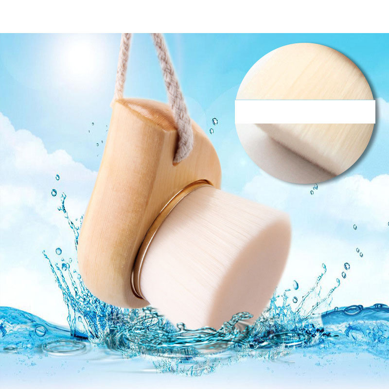 Fashion Beige Color-matching Decorated Washing Brush,Beauty tools