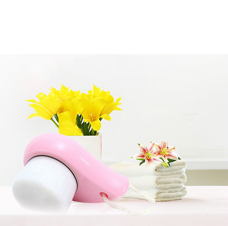 Fashion Pink Color-matching Decorated Washing Brush,Beauty tools