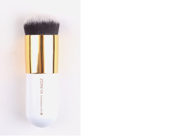 Fashion White Flat Shape Decorated Makeup Brush,Beauty tools