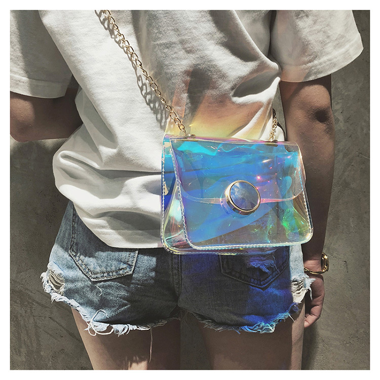 Fashion Transparent Round Shape Decorated Bag,Shoulder bags