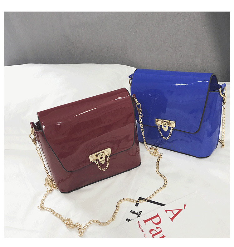 Fashion Claret Red Pure Color Decorated Bag,Shoulder bags