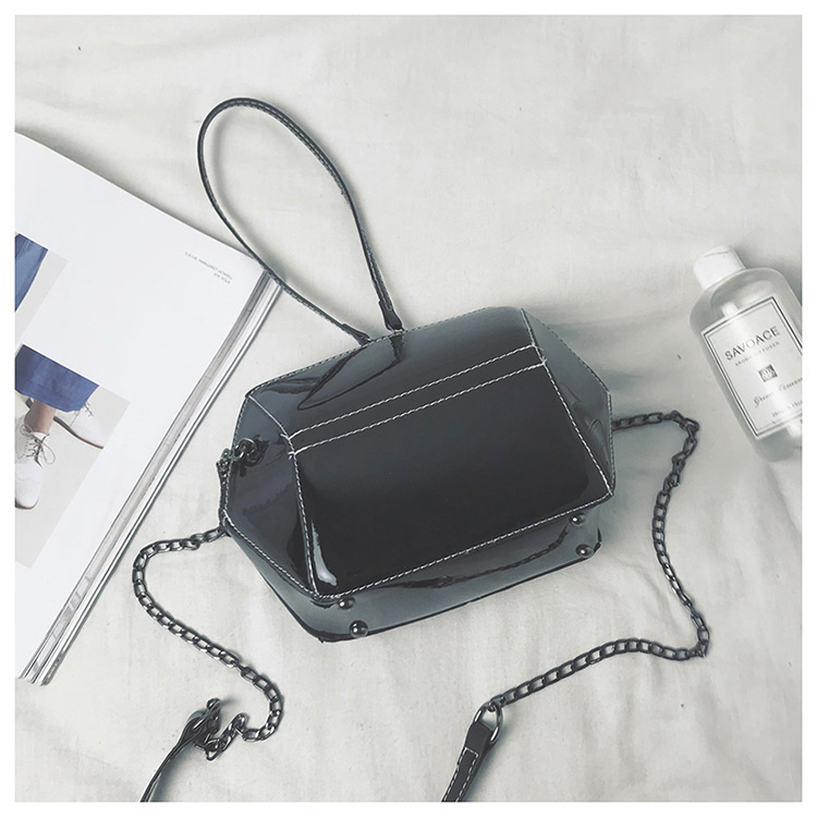 Fashion Black Geometric Shape Decorated Bag,Handbags