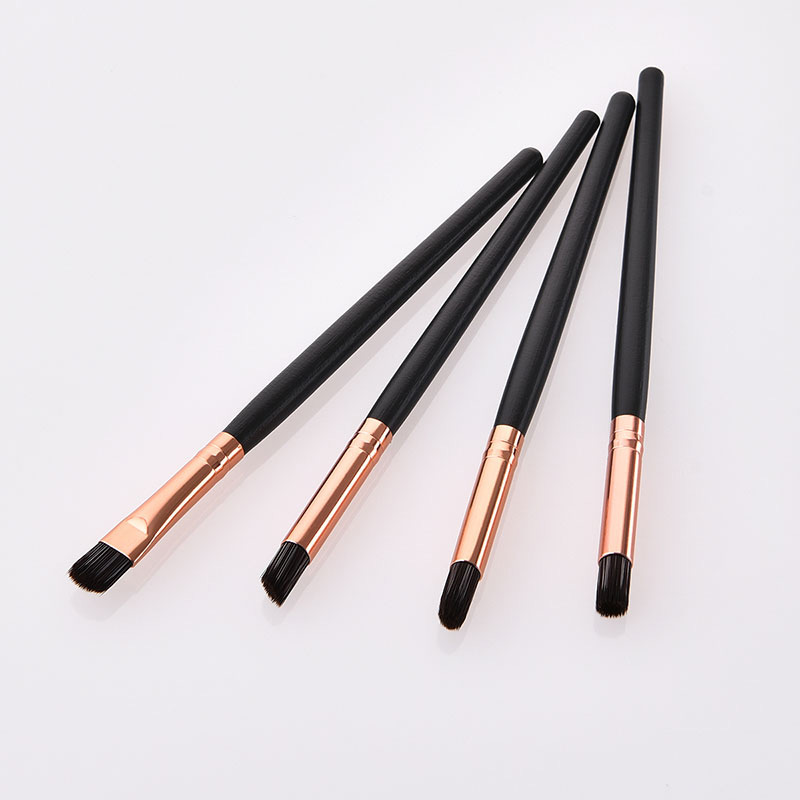 Fashion Black+gold Color Color Matching Design Eye Shadow Brush(4pcs),Beauty tools