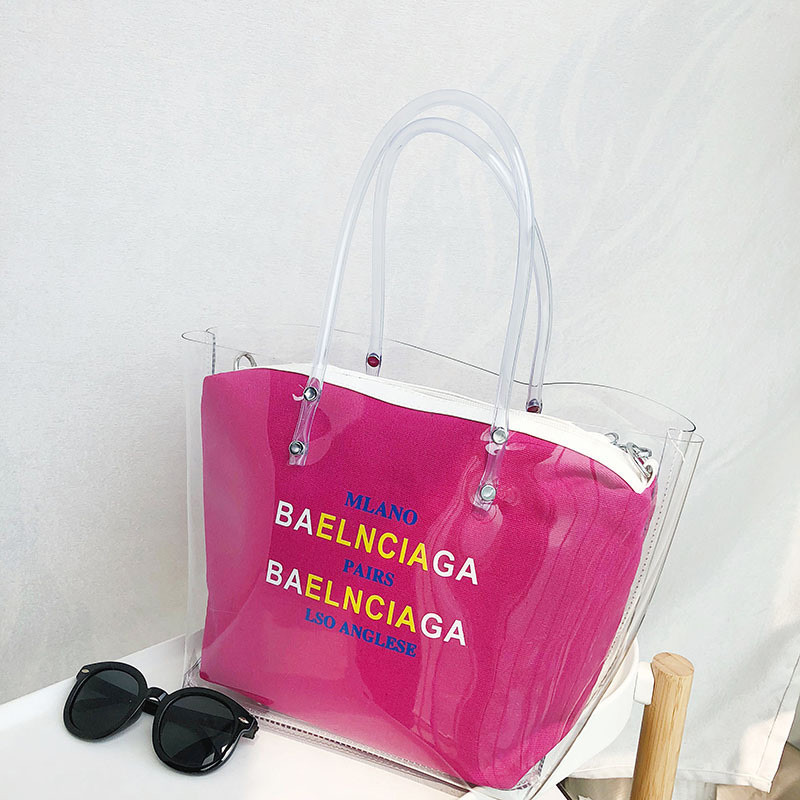 Fashion Pink Letter Pattern Decorated Shoulder Bag,Messenger bags