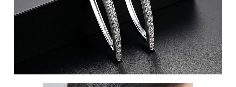 Fashion Silver Color V Shape Design Earrings,Rings