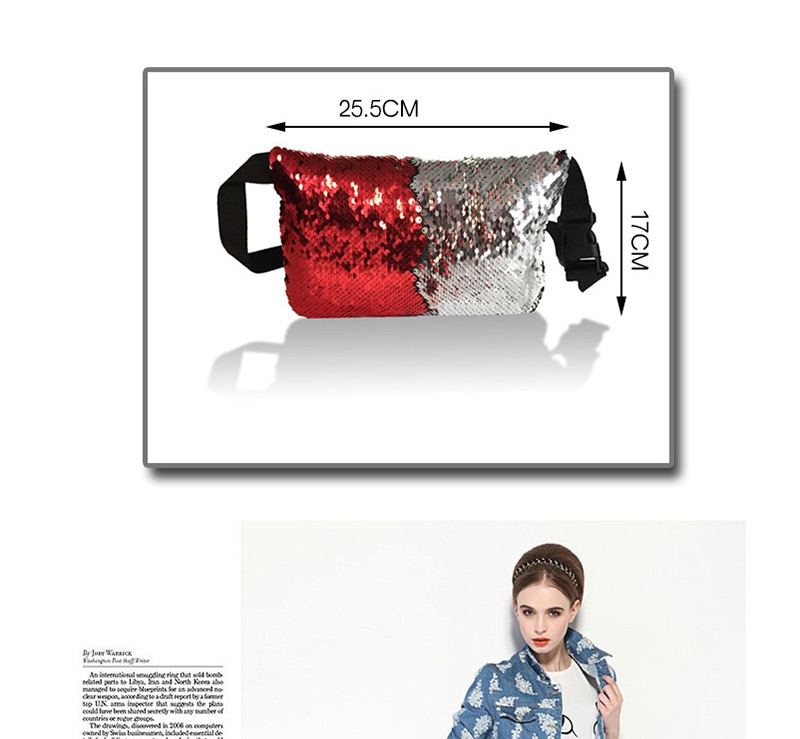 Fashion Multi-color Paillette Decorated Bag,Household goods