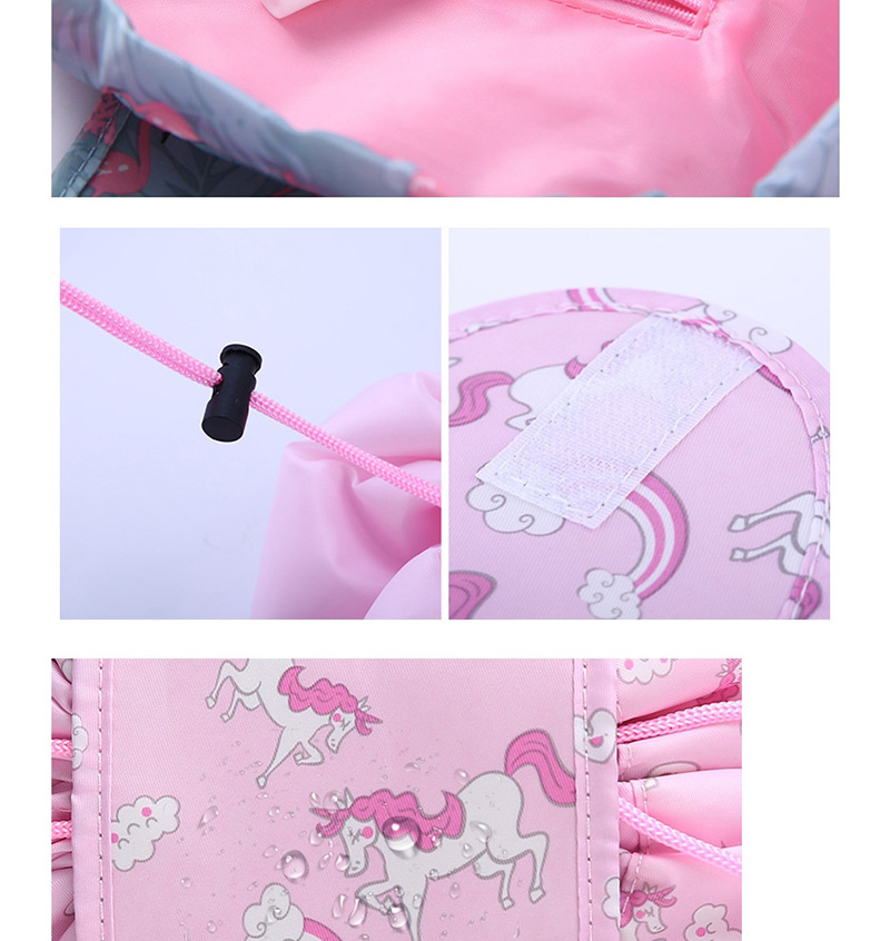 Fashion Pink Horse Pattern Decorated Cosmetic Bag,Home storage