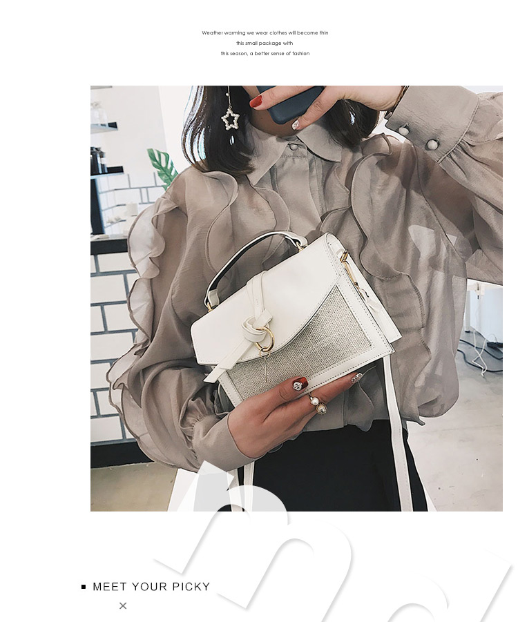 Fashion White Round Shape Decorated Bag,Handbags
