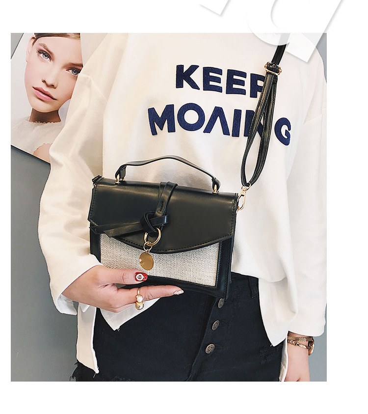 Fashion Black Round Shape Decorated Bag,Handbags