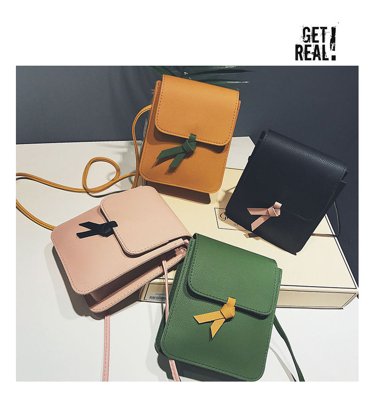 Fashion Yellow+green Color-matching Decorated Bag,Shoulder bags