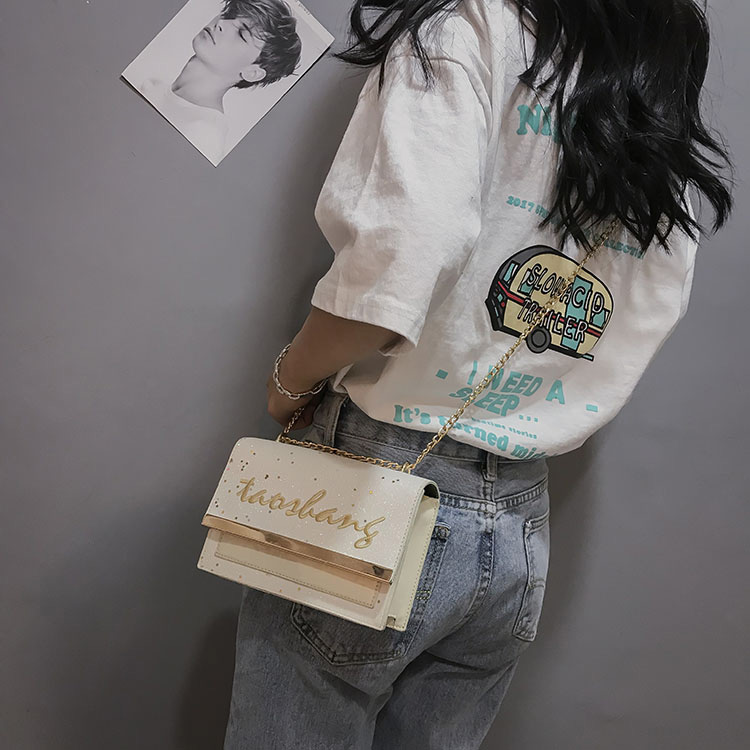 Fashion White Letter Pattern Decorated Bag,Shoulder bags