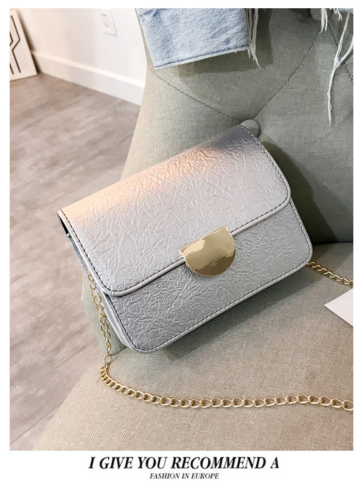 Fashion Silver Color Pure Color Decorated Bag,Shoulder bags