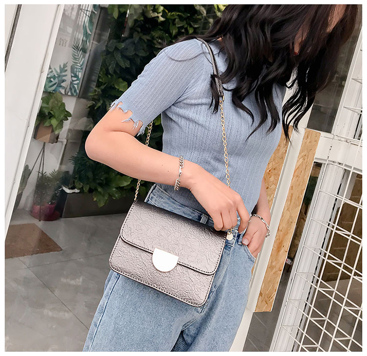 Fashion Gray Pure Color Decorated Bag,Shoulder bags