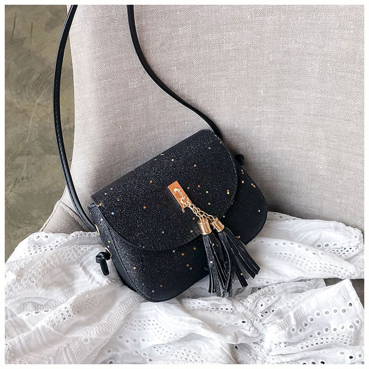 Fashion Black Tassel Decorated Bag,Shoulder bags