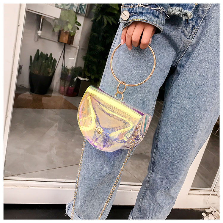 Fashion Transparent Semicircle Shape Design Bag,Shoulder bags