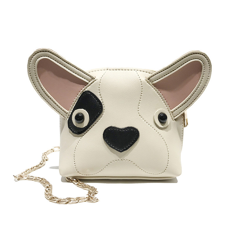 Fashion Beige Dog Shape Design Bag,Shoulder bags
