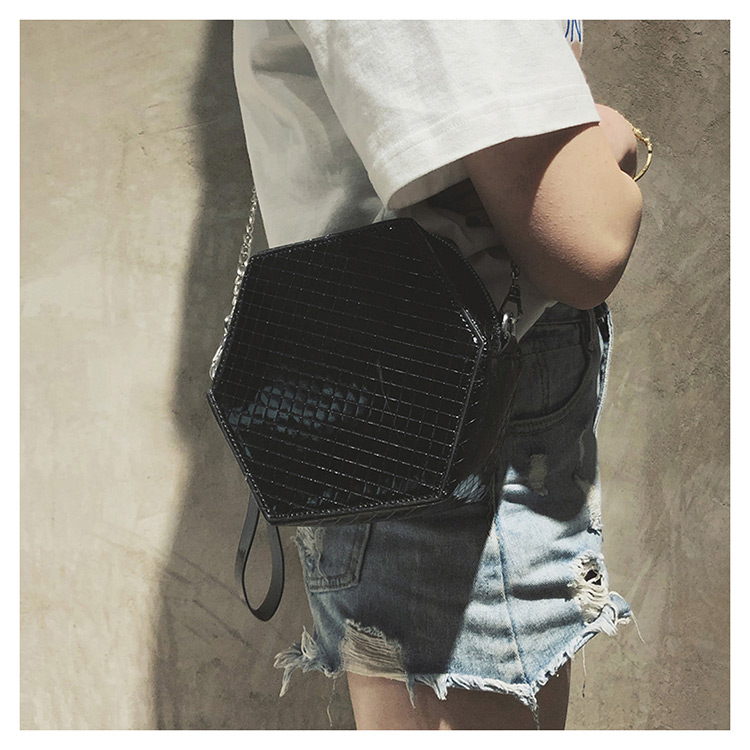 Fashion Blue Geometric Shape Design Bag,Handbags