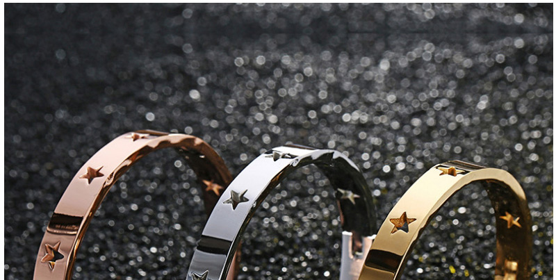 Fashion Rose Gold Star Shape Decorated Bracelet,Bracelets