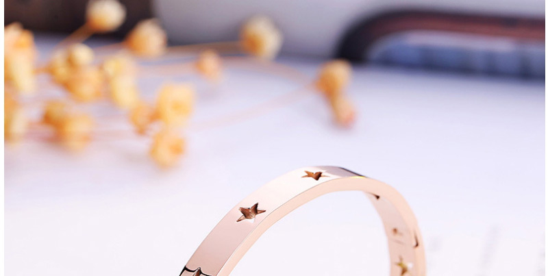 Fashion Rose Gold Star Shape Decorated Bracelet,Bracelets