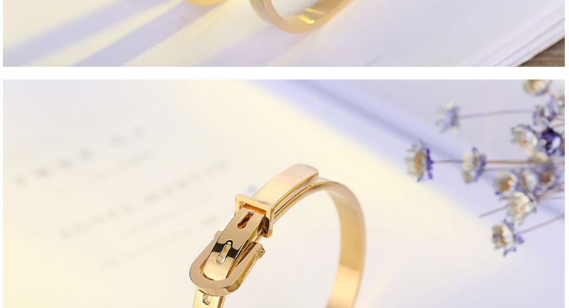 Fashion Gold Color Buckle Shape Decorated Bracelet For Men,Bracelets