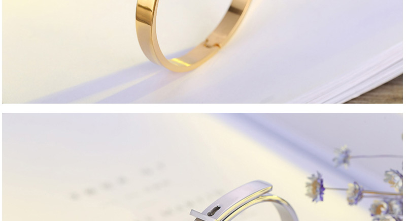 Fashion Rose Gold Buckle Shape Decorated Bracelet For Men,Bracelets