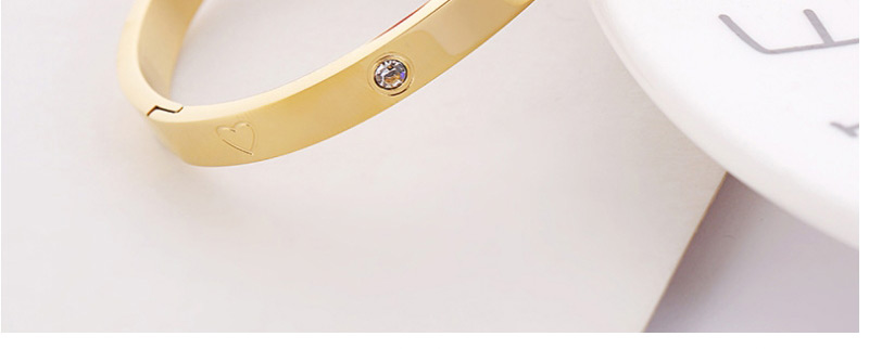 Simple Gold Color Heart Shape Decorated Bracelet,Bracelets