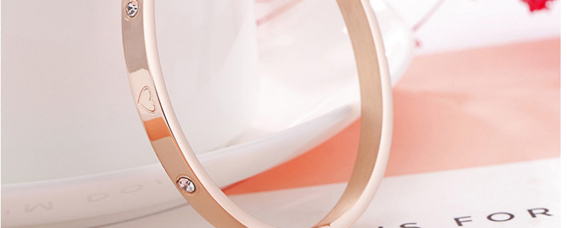 Simple Gold Color Heart Shape Decorated Bracelet,Bracelets