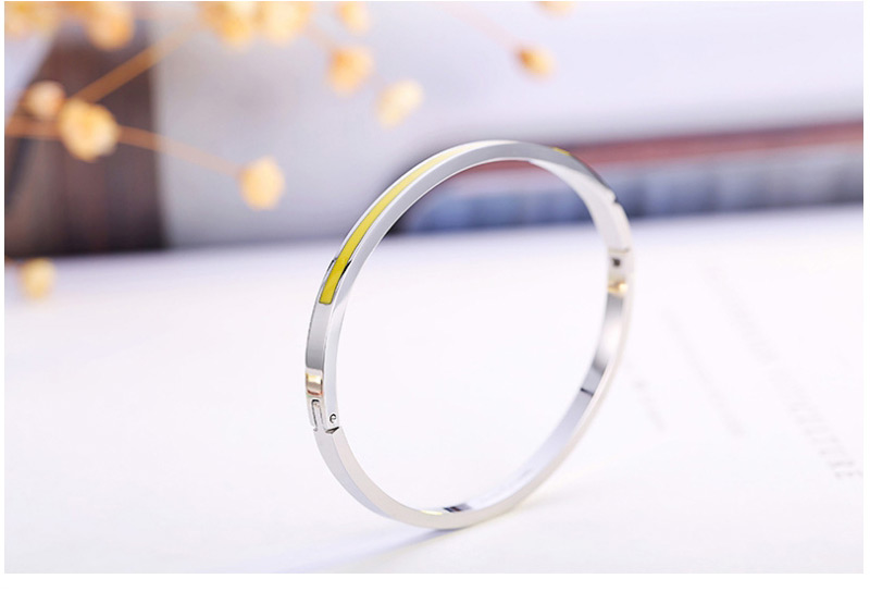 Simple Gold Color+yellow Round Shape Decorated Bracelet,Bracelets