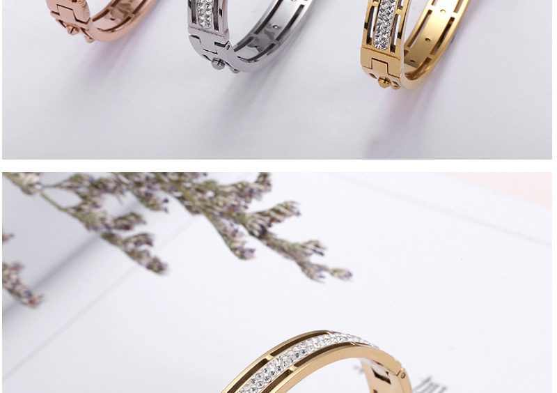 Fashion Gold Color Full Diamond Decorated Bracelet,Bracelets