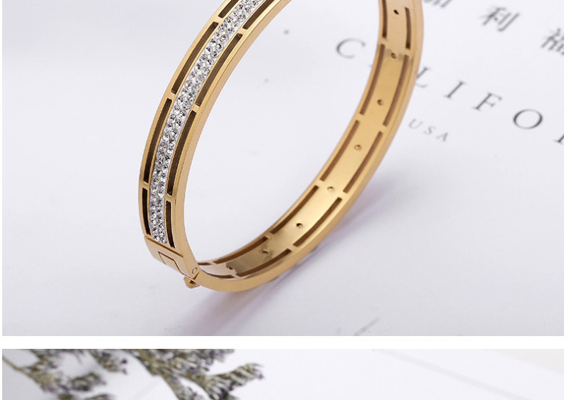 Fashion Gold Color Full Diamond Decorated Bracelet,Bracelets