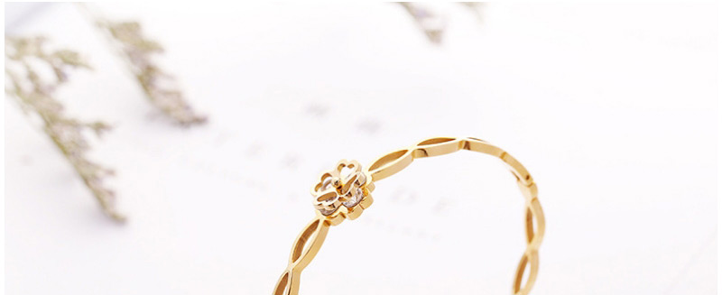 Fashion Gold Color Clover Shape Decorated Bracelet,Bracelets